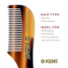 image:imageKENT 81T Handmade Beard Mustache Comb  Extra Small Mini Fine Toothed Beard and Moustache Combs Pocket Size for Facial Hair Grooming HandMade SawCut amp PolishedMade In EnglandTortoiseshellGraphite