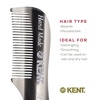 image:imageKENT 81T Handmade Beard Mustache Comb  Extra Small Mini Fine Toothed Beard and Moustache Combs Pocket Size for Facial Hair Grooming HandMade SawCut amp PolishedMade In EnglandGraphite