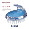 image:imageKENT SH1 BLU Scalp Scrubber Hair Brush amp Scalp Exfoliator with 42 Soft Rubber Bristles for Distributing Shampoo and Conditioner Shower Scalp Massage Tool1 Pack