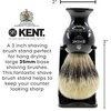 image:imageKENT VSB1 Small Black Plastic Shaving Brush Stand for Self Adhesive Hang Drying Shave Brush Essential Part of Any Mens Shaving Kit Shaving Brush Holder Extends Natural Bristle Shaving Brushes LifeLarge Black