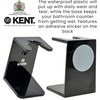 image:imageKENT VSB1 Small Black Plastic Shaving Brush Stand for Self Adhesive Hang Drying Shave Brush Essential Part of Any Mens Shaving Kit Shaving Brush Holder Extends Natural Bristle Shaving Brushes LifeSmall Black