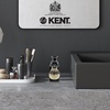 image:imageKENT VSB1 Small Black Plastic Shaving Brush Stand for Self Adhesive Hang Drying Shave Brush Essential Part of Any Mens Shaving Kit Shaving Brush Holder Extends Natural Bristle Shaving Brushes LifeLarge Black