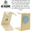 image:imageKENT VSB1 Small Black Plastic Shaving Brush Stand for Self Adhesive Hang Drying Shave Brush Essential Part of Any Mens Shaving Kit Shaving Brush Holder Extends Natural Bristle Shaving Brushes LifeLarge White