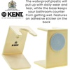 image:imageKENT VSB1 Small Black Plastic Shaving Brush Stand for Self Adhesive Hang Drying Shave Brush Essential Part of Any Mens Shaving Kit Shaving Brush Holder Extends Natural Bristle Shaving Brushes LifeSmall White
