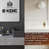 image:imageKENT VSB1 Small Black Plastic Shaving Brush Stand for Self Adhesive Hang Drying Shave Brush Essential Part of Any Mens Shaving Kit Shaving Brush Holder Extends Natural Bristle Shaving Brushes LifeSmall Black