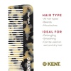 image:imageKent 16T TW Fine and Wide Tooth for Daily GroomingHandmade Styling Comb for All Hair TypesWet or Dry Hair Detangling Comb for Men and WomenSaw Cut Hand PolishedMade in EnglandWhite Tokyo