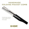 image:imageKent 20T Handmade Folding Pocket Comb for Men Fine Tooth Hair Comb Straightener for Everyday Grooming Styling Hair Beard or Mustache Use Dry or with Balms Saw Cut Hand Polished Made in EnglandGraphite