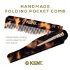 image:imageKent 20T Handmade Folding Pocket Comb for Men Fine Tooth Hair Comb Straightener for Everyday Grooming Styling Hair Beard or Mustache Use Dry or with Balms Saw Cut Hand Polished Made in EnglandYellow Tokyo