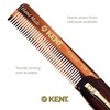 image:imageKent 20T Handmade Folding Pocket Comb for Men Fine Tooth Hair Comb Straightener for Everyday Grooming Styling Hair Beard or Mustache Use Dry or with Balms Saw Cut Hand Polished Made in EnglandTortoiseshell