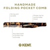 image:imageKent 20T Handmade Folding Pocket Comb for Men Fine Tooth Hair Comb Straightener for Everyday Grooming Styling Hair Beard or Mustache Use Dry or with Balms Saw Cut Hand Polished Made in EnglandYellow Tokyo