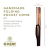 image:imageKent 20T Handmade Folding Pocket Comb for Men Fine Tooth Hair Comb Straightener for Everyday Grooming Styling Hair Beard or Mustache Use Dry or with Balms Saw Cut Hand Polished Made in EnglandCombo