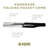 image:imageKent 20T Handmade Folding Pocket Comb for Men Fine Tooth Hair Comb Straightener for Everyday Grooming Styling Hair Beard or Mustache Use Dry or with Balms Saw Cut Hand Polished Made in EnglandCombo