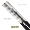 image:imageKent 20T Handmade Folding Pocket Comb for Men Fine Tooth Hair Comb Straightener for Everyday Grooming Styling Hair Beard or Mustache Use Dry or with Balms Saw Cut Hand Polished Made in EnglandGraphite