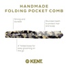 image:imageKent 82T Handmade Folding Pocket Comb for Men Fine Tooth Hair Comb Straightener for Everyday Grooming Styling Hair Beard or Mustache Use Dry or with Balms Saw Cut Hand Polished Made in EnglandWhite Tokyo