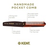 image:imageKent 82T Handmade Folding Pocket Comb for Men Fine Tooth Hair Comb Straightener for Everyday Grooming Styling Hair Beard or Mustache Use Dry or with Balms Saw Cut Hand Polished Made in EnglandTortoiseshell