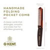 image:imageKent 82T Handmade Folding Pocket Comb for Men Fine Tooth Hair Comb Straightener for Everyday Grooming Styling Hair Beard or Mustache Use Dry or with Balms Saw Cut Hand Polished Made in EnglandCombo