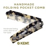 image:imageKent 82T Handmade Folding Pocket Comb for Men Fine Tooth Hair Comb Straightener for Everyday Grooming Styling Hair Beard or Mustache Use Dry or with Balms Saw Cut Hand Polished Made in EnglandWhite Tokyo