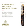 image:imageKent 82T Handmade Folding Pocket Comb for Men Fine Tooth Hair Comb Straightener for Everyday Grooming Styling Hair Beard or Mustache Use Dry or with Balms Saw Cut Hand Polished Made in EnglandYellow Tokyo