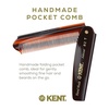 image:imageKent 82T Handmade Folding Pocket Comb for Men Fine Tooth Hair Comb Straightener for Everyday Grooming Styling Hair Beard or Mustache Use Dry or with Balms Saw Cut Hand Polished Made in EnglandTortoiseshell