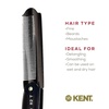 image:imageKent 82T Handmade Folding Pocket Comb for Men Fine Tooth Hair Comb Straightener for Everyday Grooming Styling Hair Beard or Mustache Use Dry or with Balms Saw Cut Hand Polished Made in EnglandGraphite