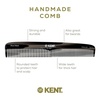 image:imageKent 9T Black Graphite Fine Tooth and Wide Tooth Detangler Comb  Large Handmade Dressing Comb for Wet Hair and Durable Grooming Hand Polished SawCut Made in EnglandGraphite