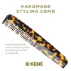 image:imageKent 9T Black Graphite Fine Tooth and Wide Tooth Detangler Comb  Large Handmade Dressing Comb for Wet Hair and Durable Grooming Hand Polished SawCut Made in EnglandYellow Tokyo