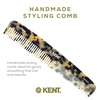 image:imageKent 9T Black Graphite Fine Tooth and Wide Tooth Detangler Comb  Large Handmade Dressing Comb for Wet Hair and Durable Grooming Hand Polished SawCut Made in EnglandWhite Tokyo