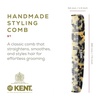image:imageKent 9T Black Graphite Fine Tooth and Wide Tooth Detangler Comb  Large Handmade Dressing Comb for Wet Hair and Durable Grooming Hand Polished SawCut Made in EnglandWhite Tokyo
