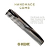 image:imageKent 9T Black Graphite Fine Tooth and Wide Tooth Detangler Comb  Large Handmade Dressing Comb for Wet Hair and Durable Grooming Hand Polished SawCut Made in EnglandGraphite