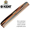 image:imageKent 9T Black Graphite Fine Tooth and Wide Tooth Detangler Comb  Large Handmade Dressing Comb for Wet Hair and Durable Grooming Hand Polished SawCut Made in EnglandTortoiseshell  Graphite