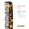 image:imageKent 9T Black Graphite Fine Tooth and Wide Tooth Detangler Comb  Large Handmade Dressing Comb for Wet Hair and Durable Grooming Hand Polished SawCut Made in EnglandYellow Tokyo