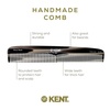 image:imageKent 9T Black Graphite Fine Tooth and Wide Tooth Detangler Comb  Large Handmade Dressing Comb for Wet Hair and Durable Grooming Hand Polished SawCut Made in EnglandGraphite