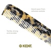 image:imageKent 9T Black Graphite Fine Tooth and Wide Tooth Detangler Comb  Large Handmade Dressing Comb for Wet Hair and Durable Grooming Hand Polished SawCut Made in EnglandWhite Tokyo