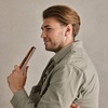 image:imageKent 9T Black Graphite Fine Tooth and Wide Tooth Detangler Comb  Large Handmade Dressing Comb for Wet Hair and Durable Grooming Hand Polished SawCut Made in EnglandBrown