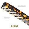 image:imageKent 9T Black Graphite Fine Tooth and Wide Tooth Detangler Comb  Large Handmade Dressing Comb for Wet Hair and Durable Grooming Hand Polished SawCut Made in EnglandYellow Tokyo