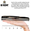 image:imageKent 9T Black Graphite Fine Tooth and Wide Tooth Detangler Comb  Large Handmade Dressing Comb for Wet Hair and Durable Grooming Hand Polished SawCut Made in EnglandTortoiseshell  Graphite