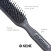image:imageKent AH11G Airhedz Pro Narrow Pin Hair Brush Fine Pin Detangler Brush Ideal for Taming and Straightening NonScratch for PainFree DetanglingGrey