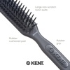 image:imageKent AH11G Airhedz Pro Narrow Pin Hair Brush Fine Pin Detangler Brush Ideal for Taming and Straightening NonScratch for PainFree DetanglingGrey