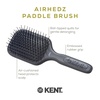image:imageKent AH8G Airhedz Medium Fat Pins Cushion Paddle Brush  Scalp Massaging Detangler for Thick Curly Hair Promotes Growth Gentle on Scalp Smooths and Styles Ideal for Daily Use Comfort Grip HandleAHP9G