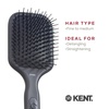 image:imageKent AH8G Airhedz Medium Fat Pins Cushion Paddle Brush  Scalp Massaging Detangler for Thick Curly Hair Promotes Growth Gentle on Scalp Smooths and Styles Ideal for Daily Use Comfort Grip HandleAHP9G