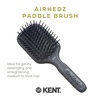 image:imageKent AH8G Airhedz Medium Fat Pins Cushion Paddle Brush  Scalp Massaging Detangler for Thick Curly Hair Promotes Growth Gentle on Scalp Smooths and Styles Ideal for Daily Use Comfort Grip HandleAHP8G