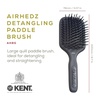 image:imageKent AH8G Airhedz Medium Fat Pins Cushion Paddle Brush  Scalp Massaging Detangler for Thick Curly Hair Promotes Growth Gentle on Scalp Smooths and Styles Ideal for Daily Use Comfort Grip HandleAHP8G