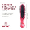 image:imageKent ARTH1 Baby Hair Brush Hair Brush for Kids Small Brushes for Hair and Travel Brush Hair Detangler with NonScratch Nylon Bristles for Gentle Detangling Arthedz Mischievous Cats PatternDainty Ballerinas
