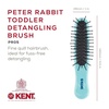 image:imageKent ARTH1 Baby Hair Brush Hair Brush for Kids Small Brushes for Hair and Travel Brush Hair Detangler with NonScratch Nylon Bristles for Gentle Detangling Arthedz Mischievous Cats PatternPeter Rabbit