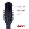 image:imageKent AS8 Anti Static Hair Brush Travel Brush Small Hair Brush for Smoothing Straightening and Curling Short or Medium Hair 7Row Mini Hairbrush Anti Static for Hair Frizz Free Brush Made in England7 Row