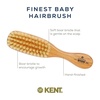 image:imageKent BA10 Newborn Baby Hair Brush with Soft 100 Pure White Natural Bristle Cradle Cap Hairbrush for Infant Toddler and Kids with Cherrywood Base Encourages Growth and Shine Made in EnglandBA10