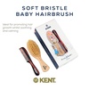 image:imageKent BA10 Newborn Baby Hair Brush with Soft 100 Pure White Natural Bristle Cradle Cap Hairbrush for Infant Toddler and Kids with Cherrywood Base Encourages Growth and Shine Made in EnglandPR04
