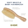 image:imageKent BA10 Newborn Baby Hair Brush with Soft 100 Pure White Natural Bristle Cradle Cap Hairbrush for Infant Toddler and Kids with Cherrywood Base Encourages Growth and Shine Made in EnglandBA29