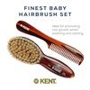 image:imageKent BA10 Newborn Baby Hair Brush with Soft 100 Pure White Natural Bristle Cradle Cap Hairbrush for Infant Toddler and Kids with Cherrywood Base Encourages Growth and Shine Made in EnglandBA30