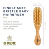 image:imageKent BA10 Newborn Baby Hair Brush with Soft 100 Pure White Natural Bristle Cradle Cap Hairbrush for Infant Toddler and Kids with Cherrywood Base Encourages Growth and Shine Made in EnglandBA10